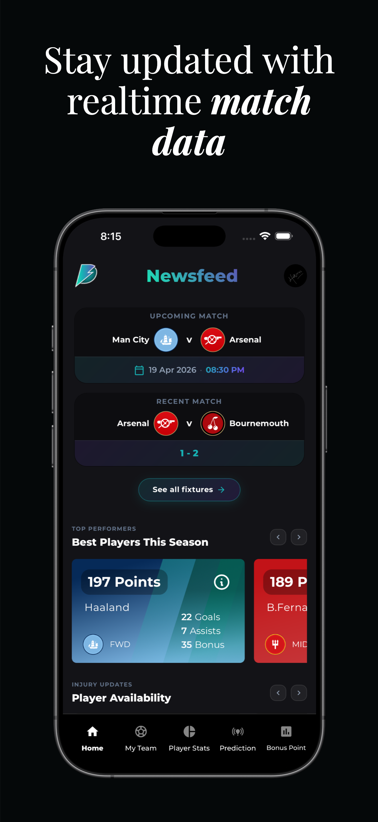 Databall app – live scores